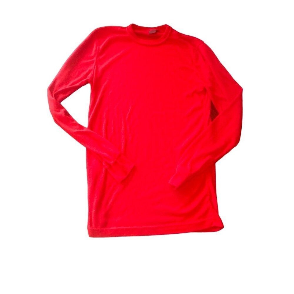 Patagonia Base Layer Red Capilene Long Sleeve Crew Neck USA Vintage Mens M